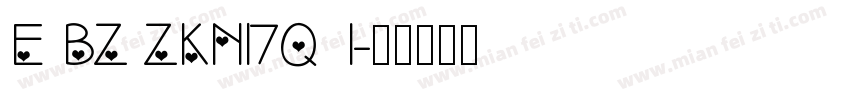 E BZ ZKNI7Q 1字体转换